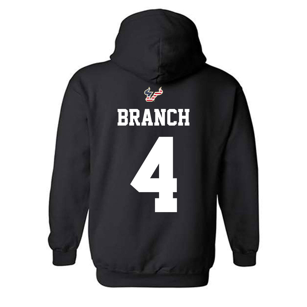USF - NCAA Football : Arhmad Branch - Salute to Service Shersey Hooded Sweatshirt-1