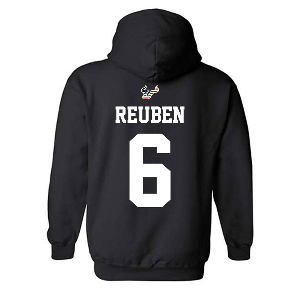 USF - NCAA Football : Mudia Reuben - Salute to Service Shersey Hooded Sweatshirt-1