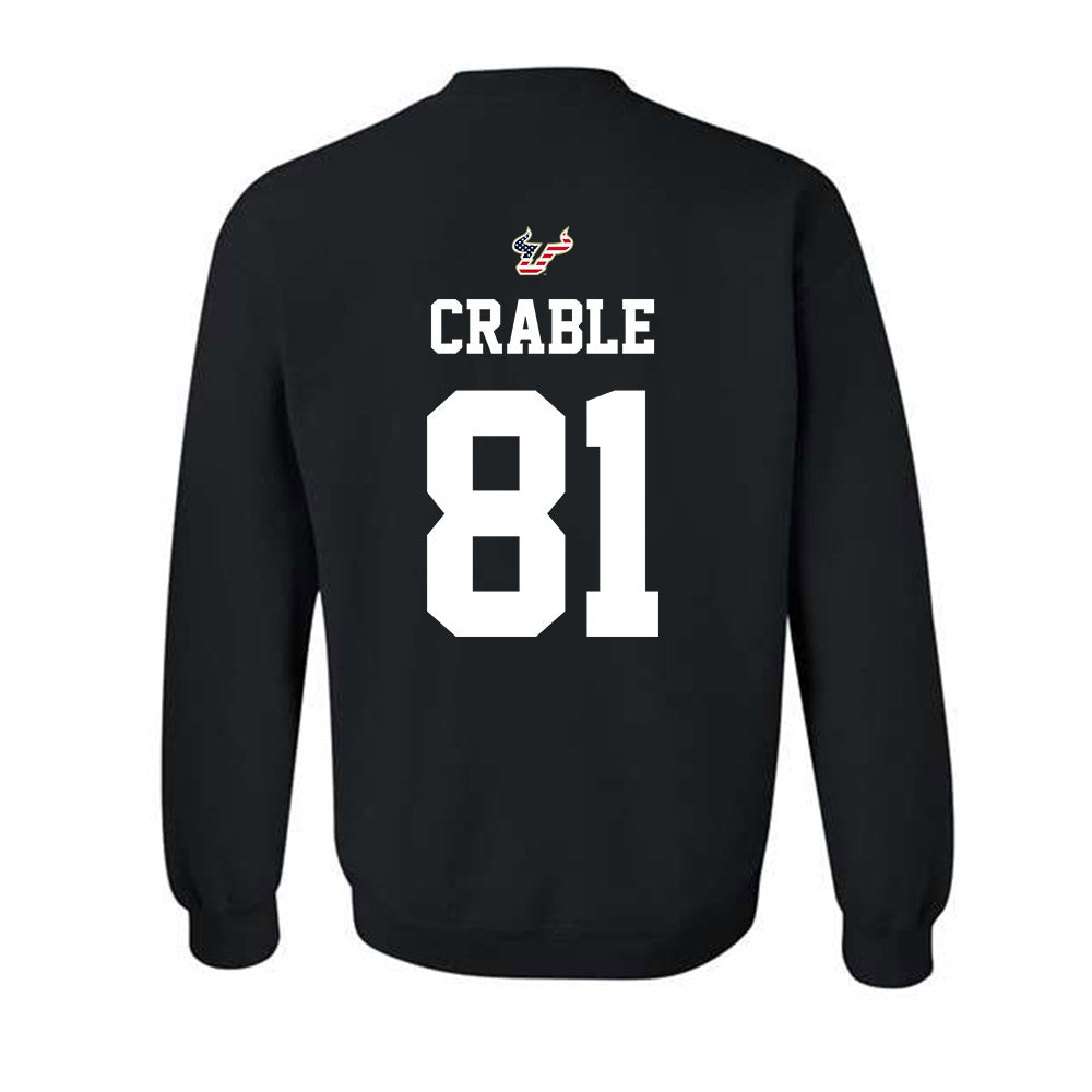 USF - NCAA Football : Tayte Crable - Salute to Service Shersey Crewneck Sweatshirt-1