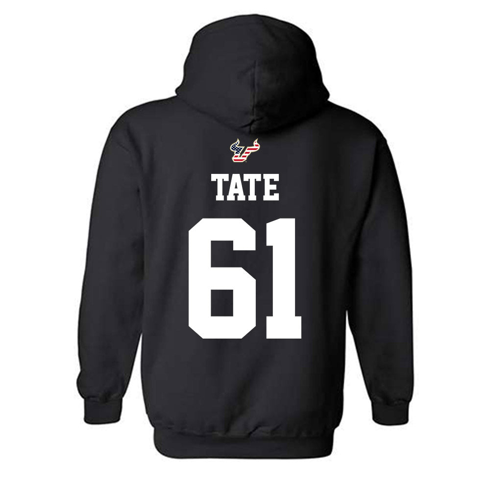 USF - NCAA Football : Julius Tate - Salute to Service Shersey Hooded Sweatshirt-1