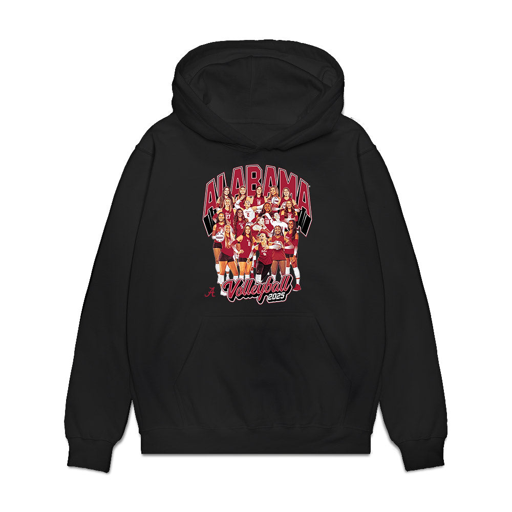 Alabama - NCAA Women's Volleyball : Team Collage Premium Hooded Sweatshirt-0