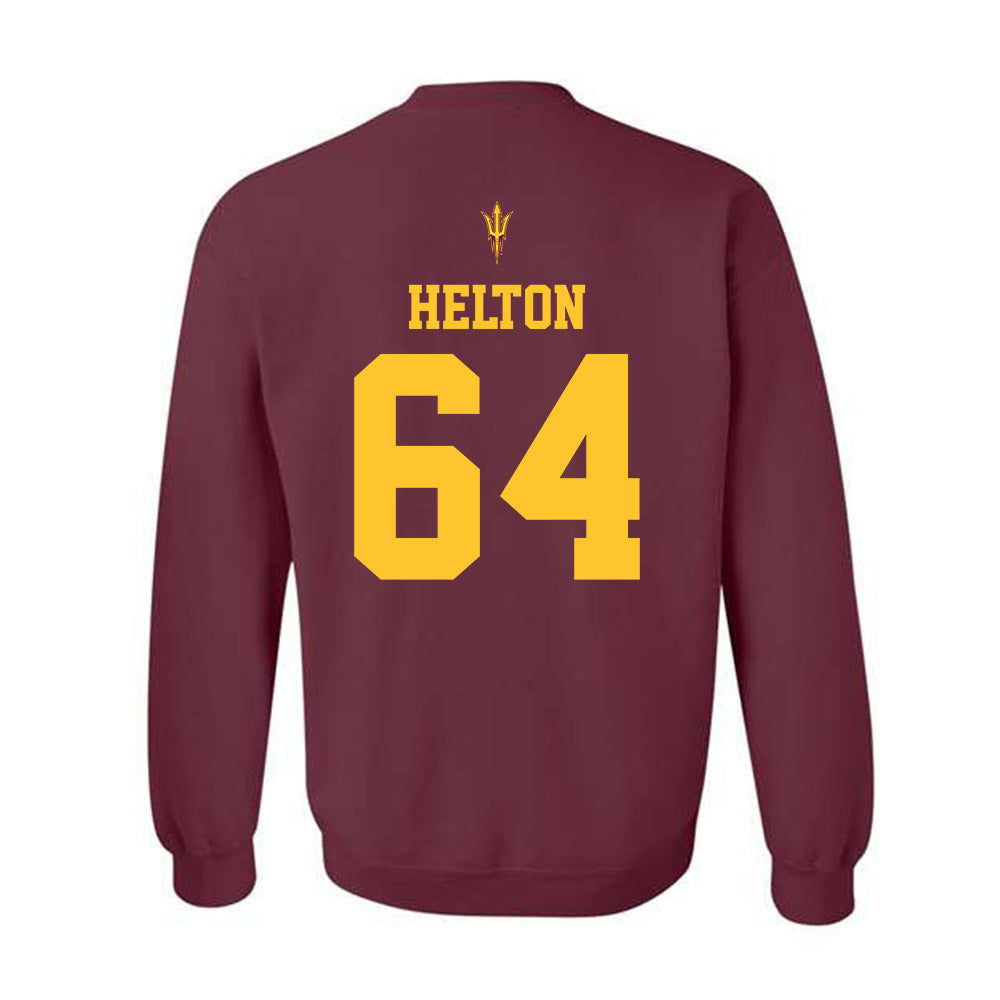 Arizona State - NCAA Football : Wade Helton - Activate The Valley Crewneck Sweatshirt-1