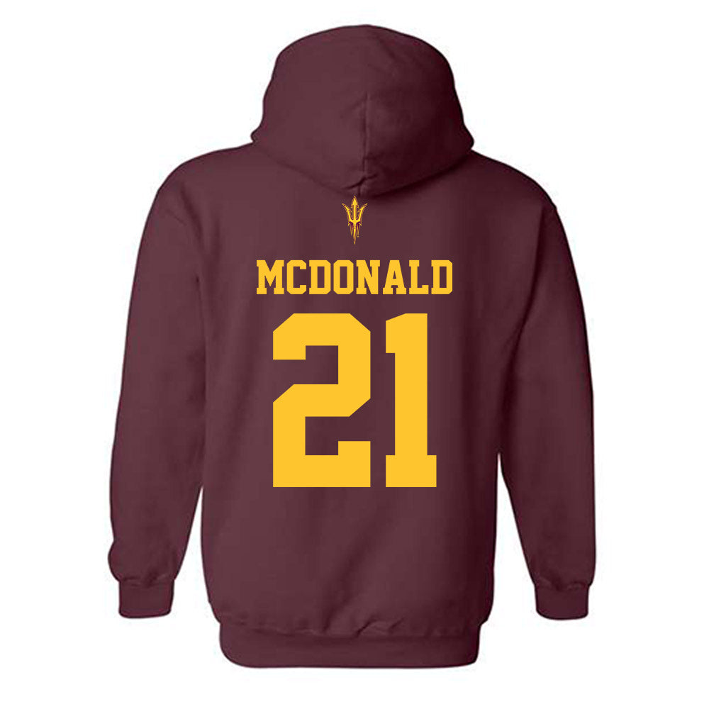 Arizona State - NCAA Football : Kyan McDonald - Activate The Valley Hooded Sweatshirt-1