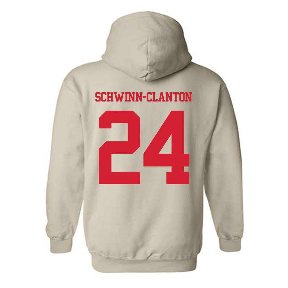 BU - NCAA Women's Soccer : Ariana Schwinn-Clanton - Classic Shersey Hooded Sweatshirt-1
