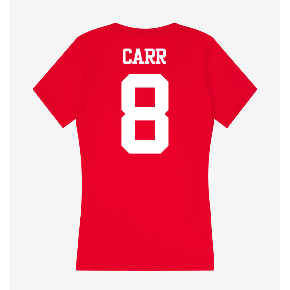 BU - NCAA Men's Basketball : Peter Carr - Women's V-Neck T-Shirt-1