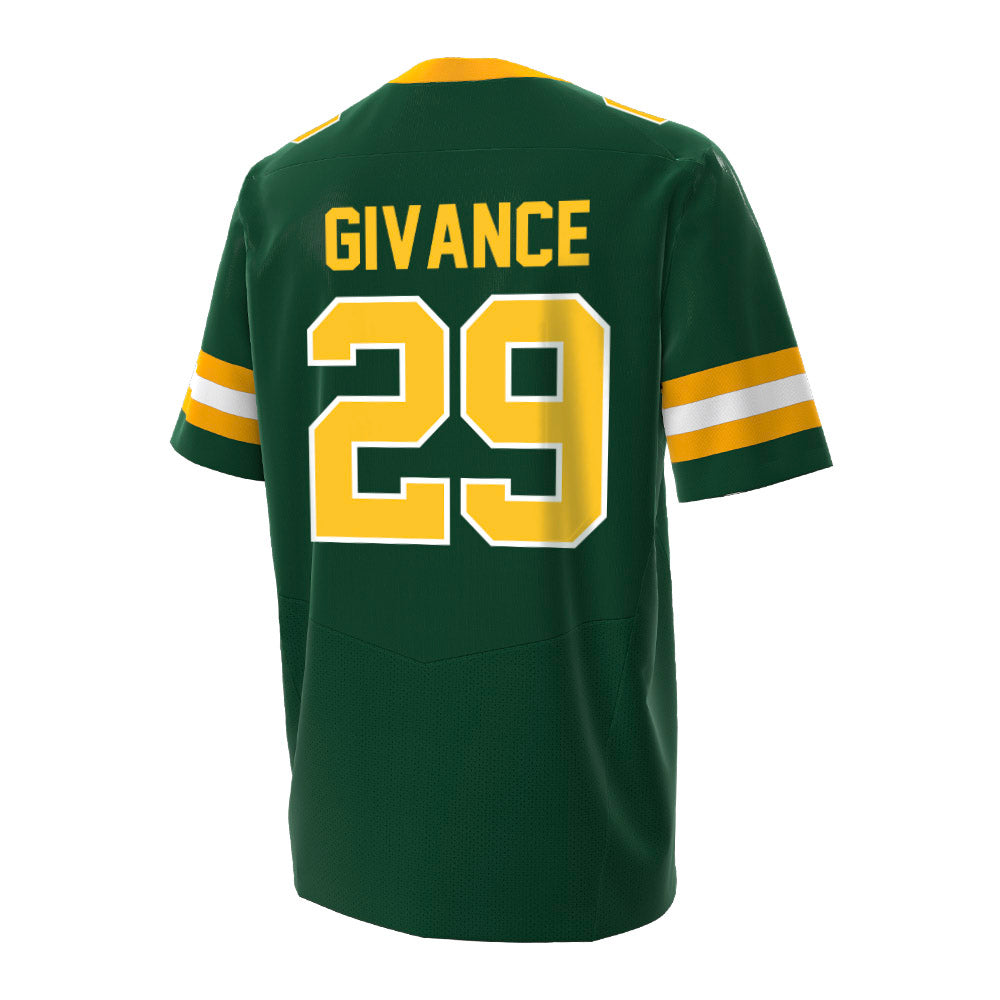 NDSU - NCAA Football : Darius Givance - North Dakota State University Football Jersey-UnderArmour-1