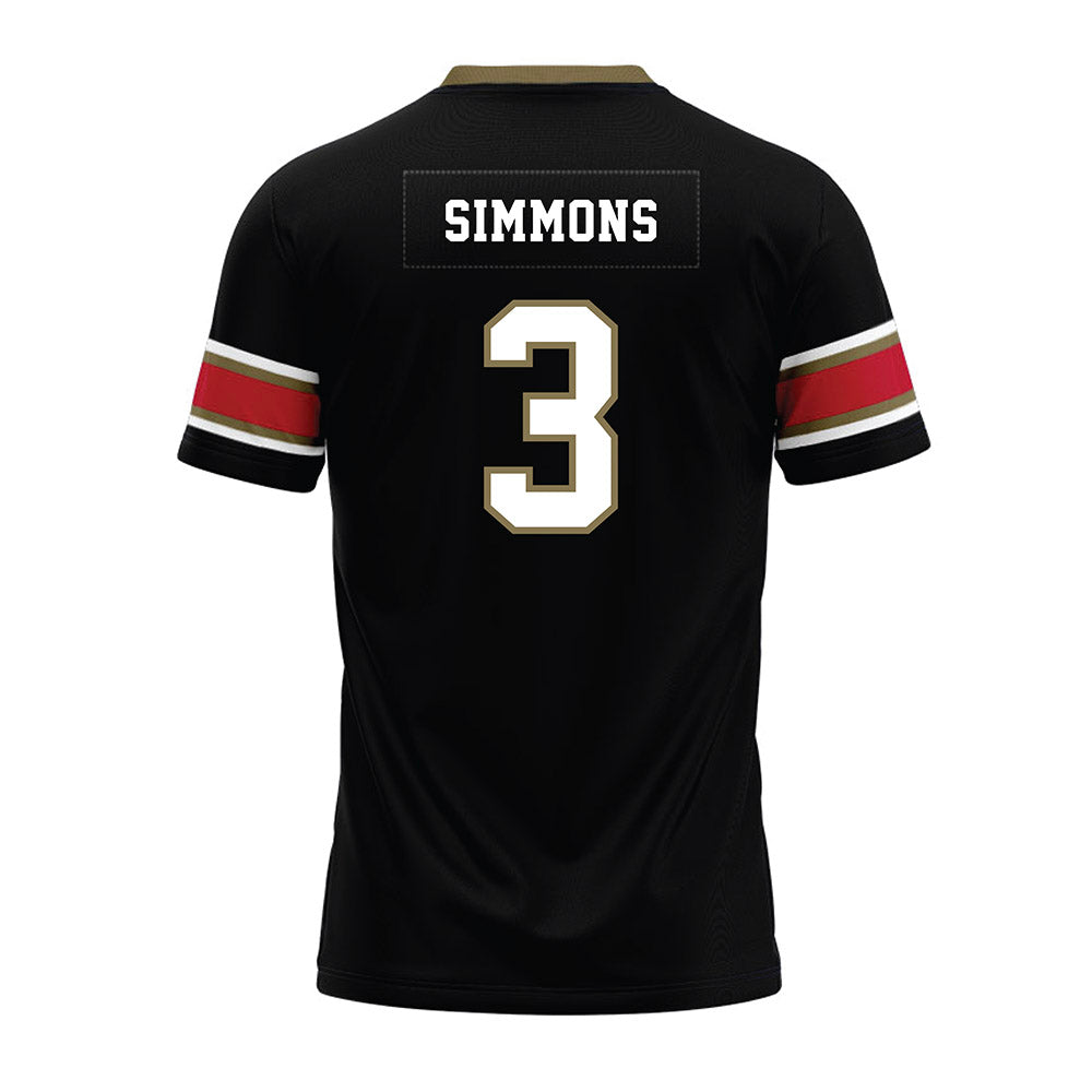 Miami of Ohio - NCAA Football : Quintin Simmons - Black Premium Football Jersey-1