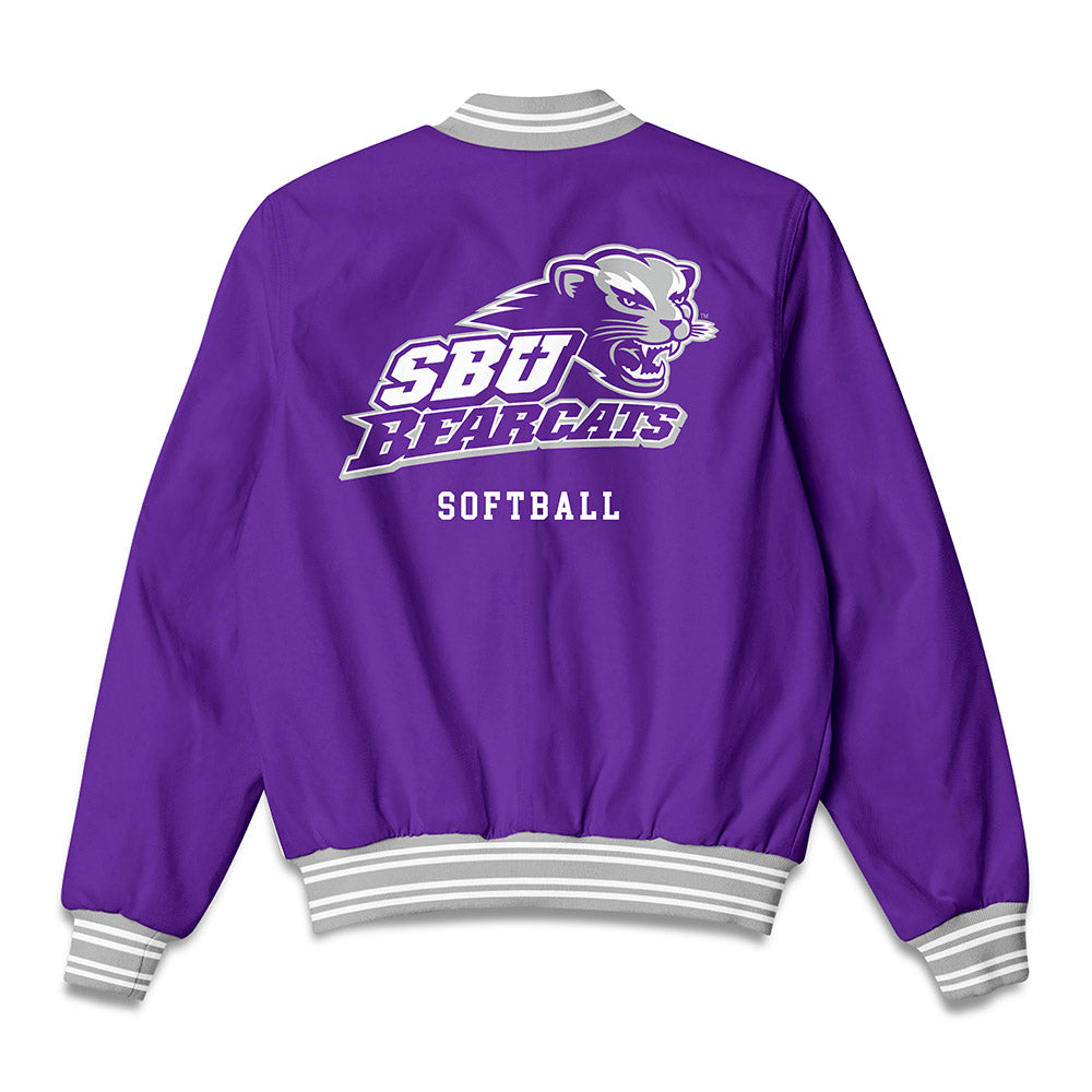 SBU - NCAA Softball : Mia Hendrickson - Bomber Jacket-1