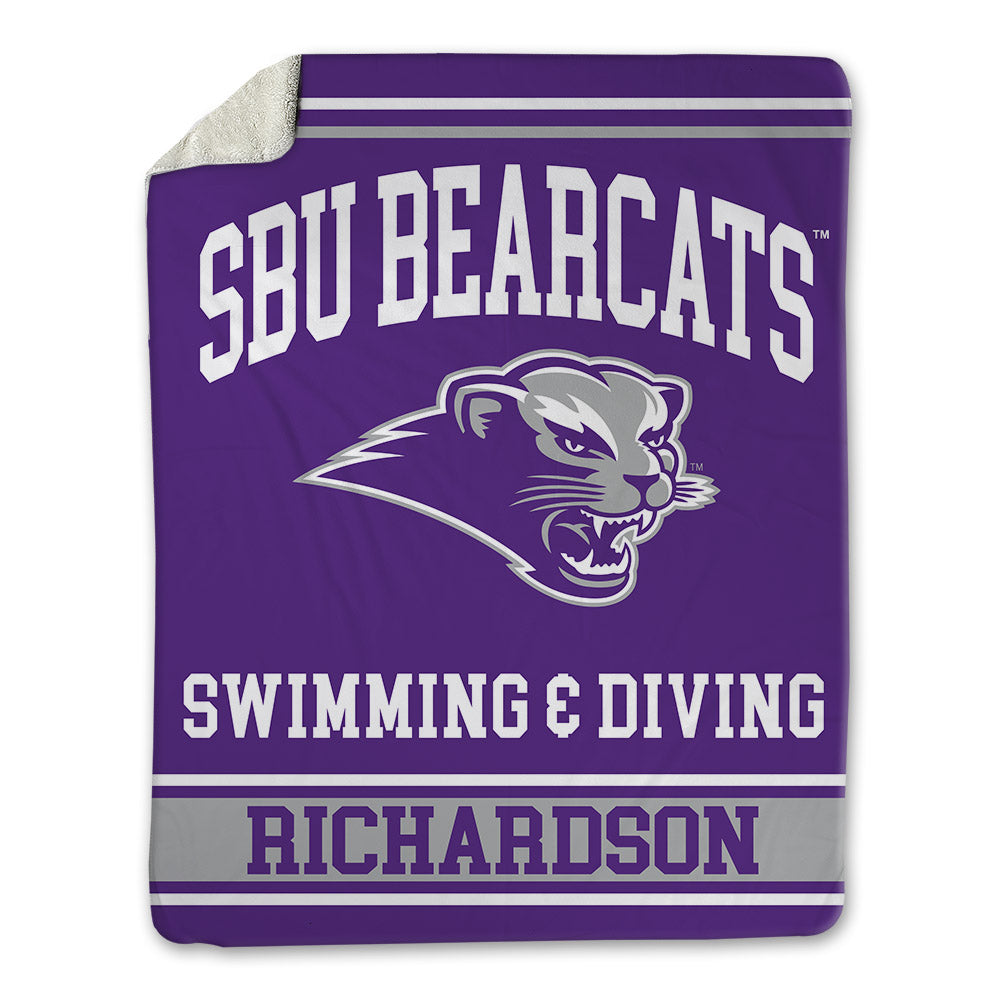 SBU - NCAA Men's Swimming & Diving : Sam Richardson - Blanket-0