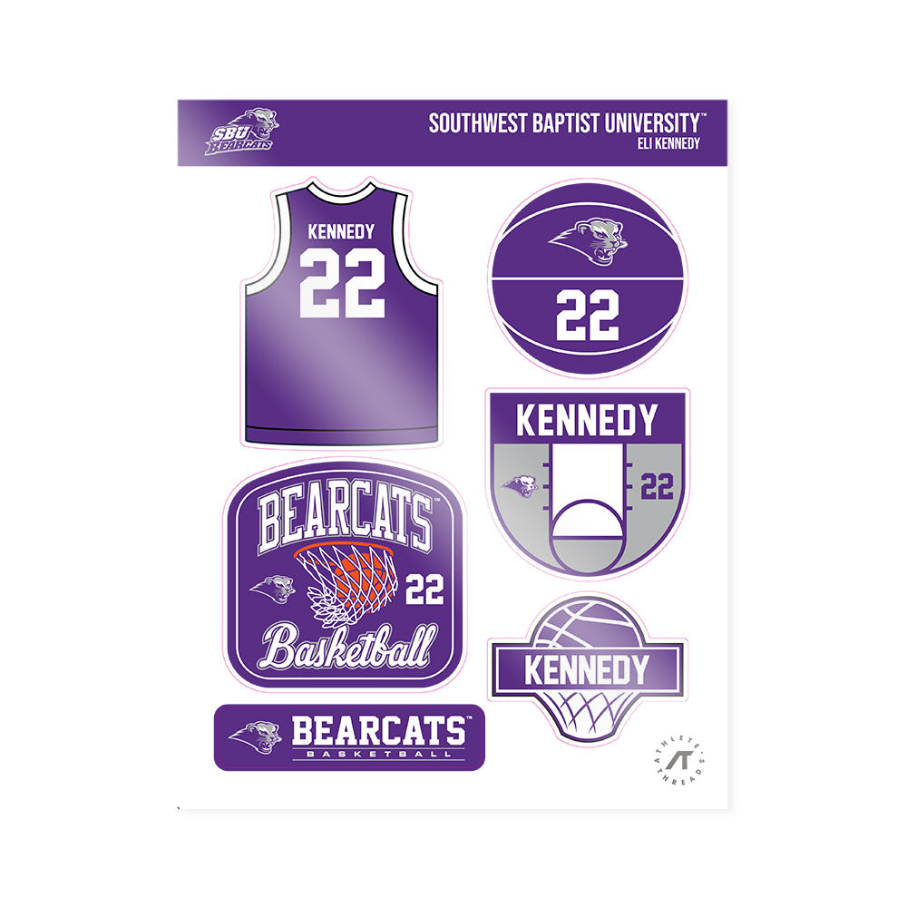SBU - NCAA Men's Basketball : Eli Kennedy - Sticker Sheet-0