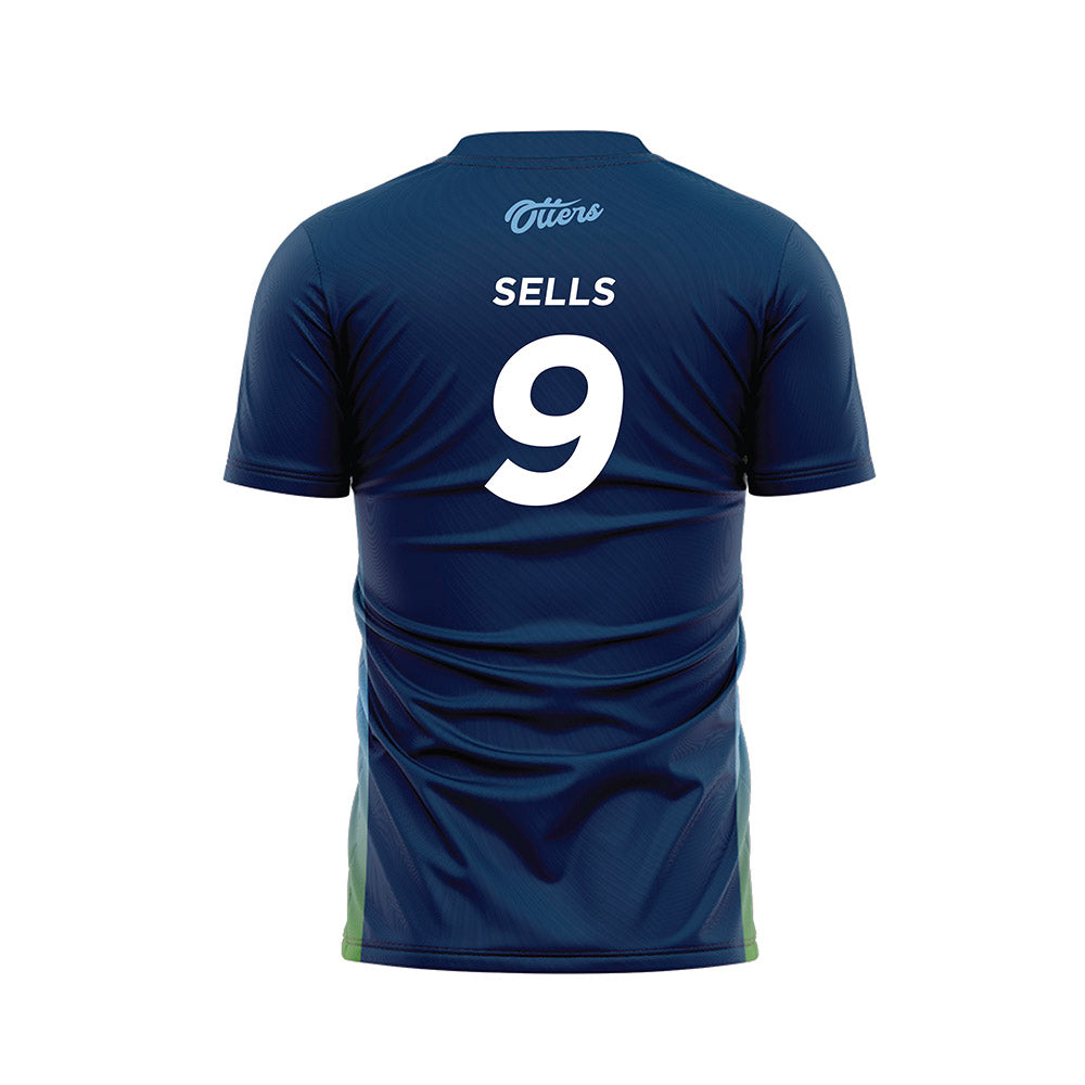 CSU Monterey Bay - NCAA Men's Soccer : Sylas Sells - Navy Soccer Jersey-1