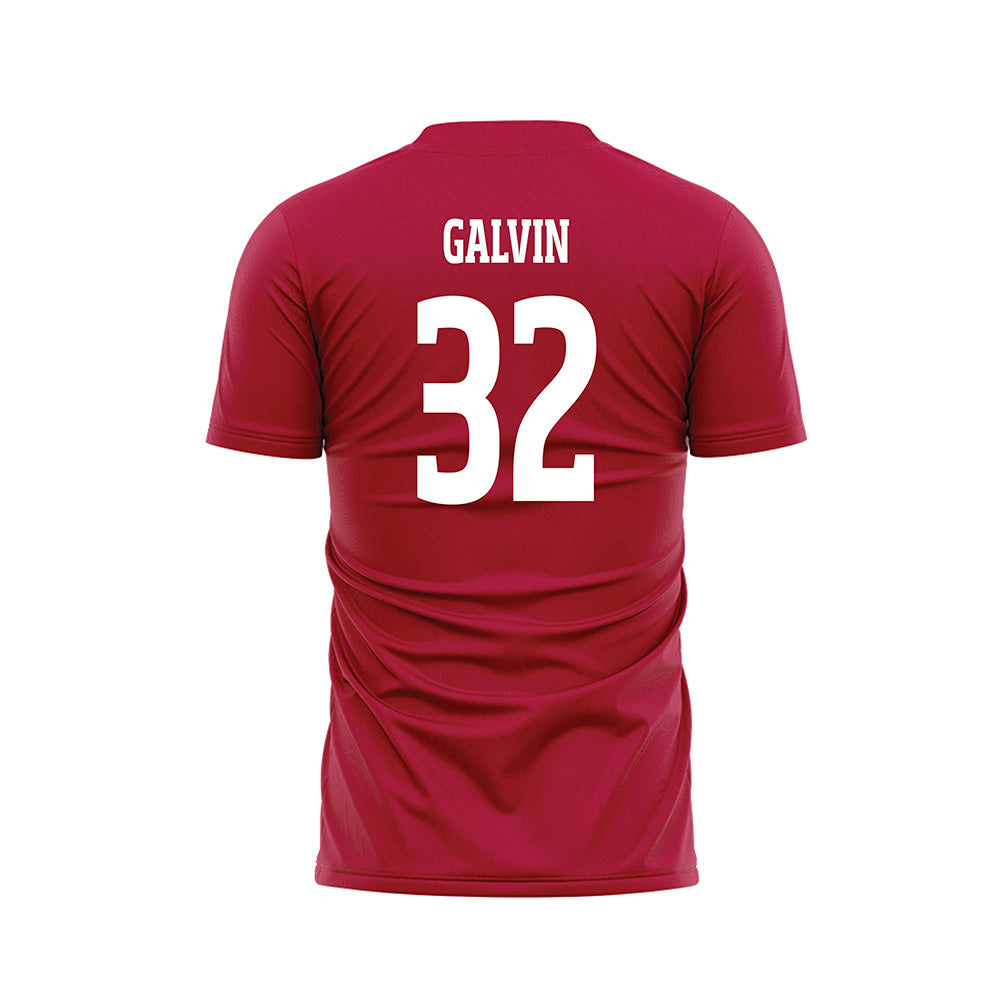 LMU - NCAA Men's Soccer : Quinn Galvin - Red Soccer Jersey-1