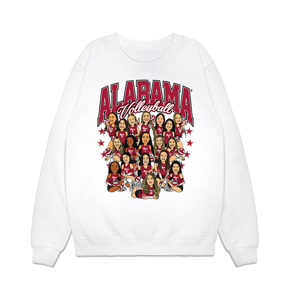 Alabama - NCAA Women's Volleyball : - Caricature Premium Crewneck Sweatshirt-0