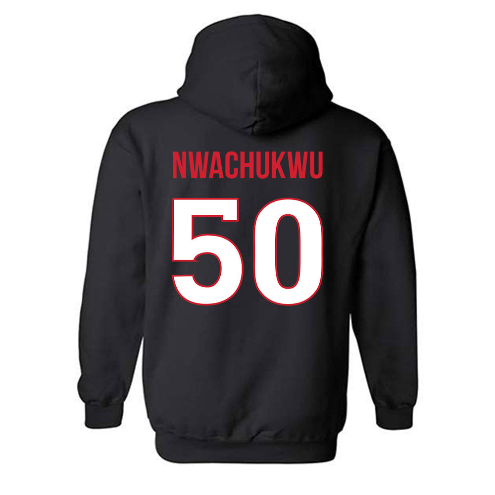 Rutgers - NCAA Football : Joe Nwachukwu - Replica Shersey Hooded Sweatshirt-1