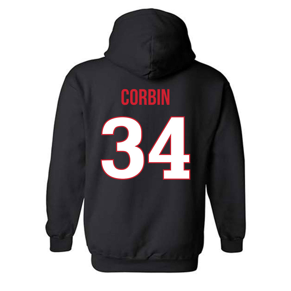 Rutgers - NCAA Women's Lacrosse : Alexa Corbin - Replica Shersey Hooded Sweatshirt-1
