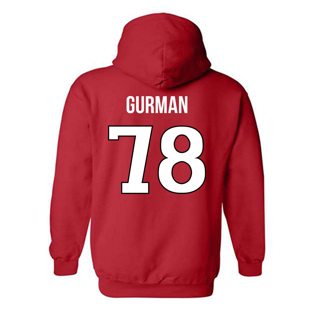 Rutgers - NCAA Football : Miron Gurman - Replica Shersey Hooded Sweatshirt-1