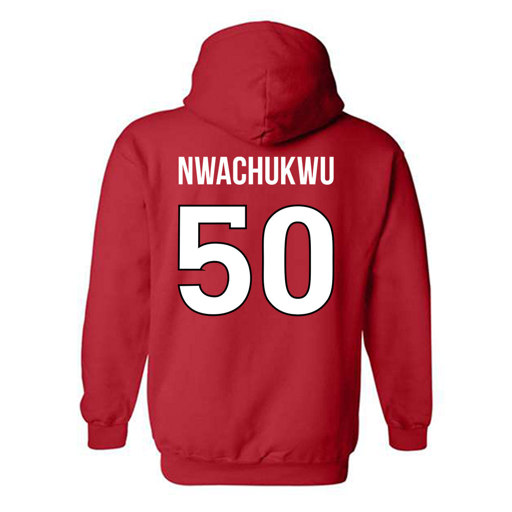 Rutgers - NCAA Football : Joe Nwachukwu - Replica Shersey Hooded Sweatshirt-1
