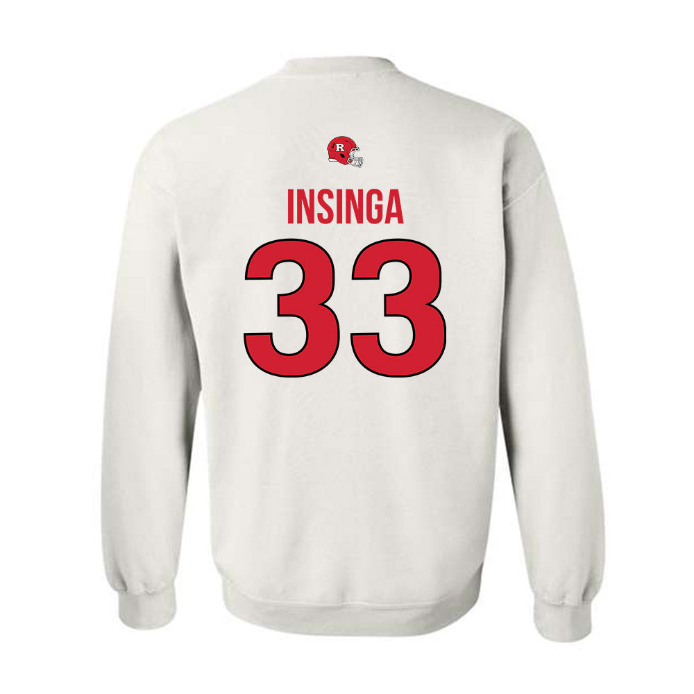 Rutgers - NCAA Football : John Insinga - Classic Shersey Crewneck Sweatshirt-1