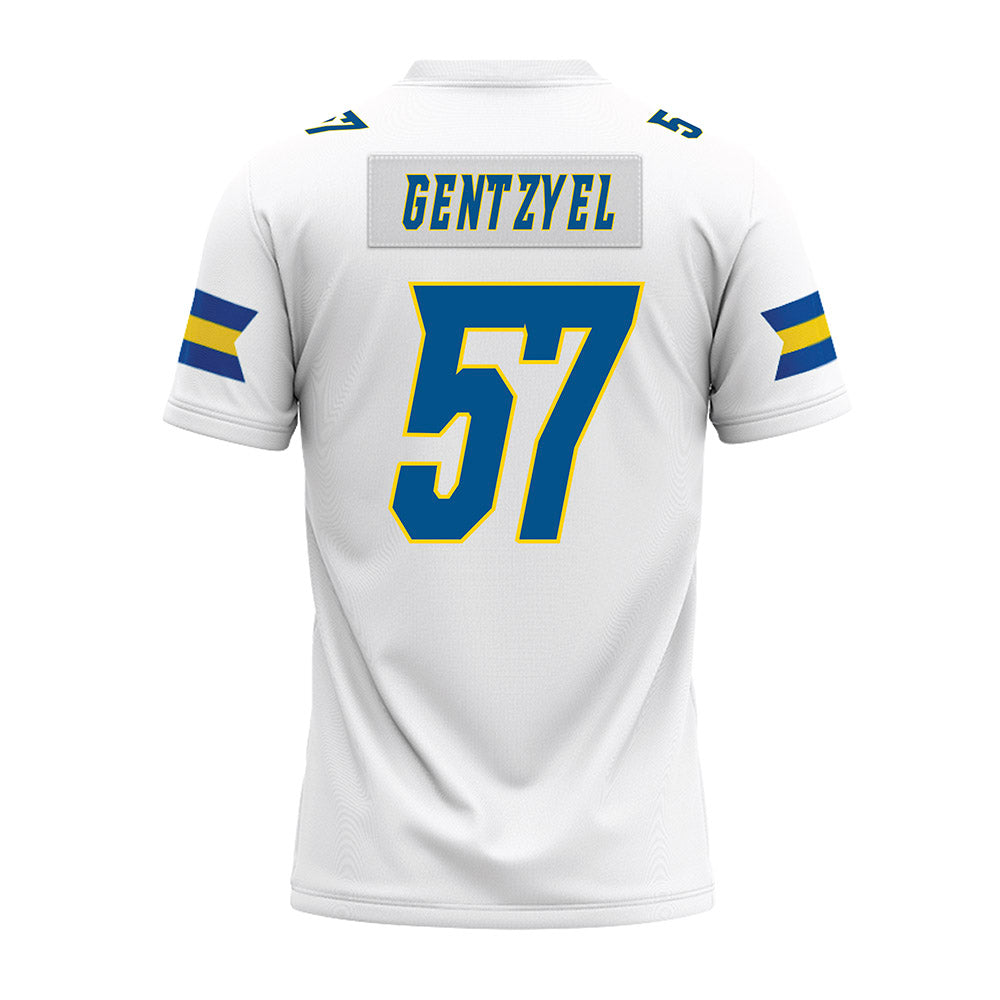 Delaware - NCAA Football : Gehret Gentzyel - White Premium Football Jersey-1