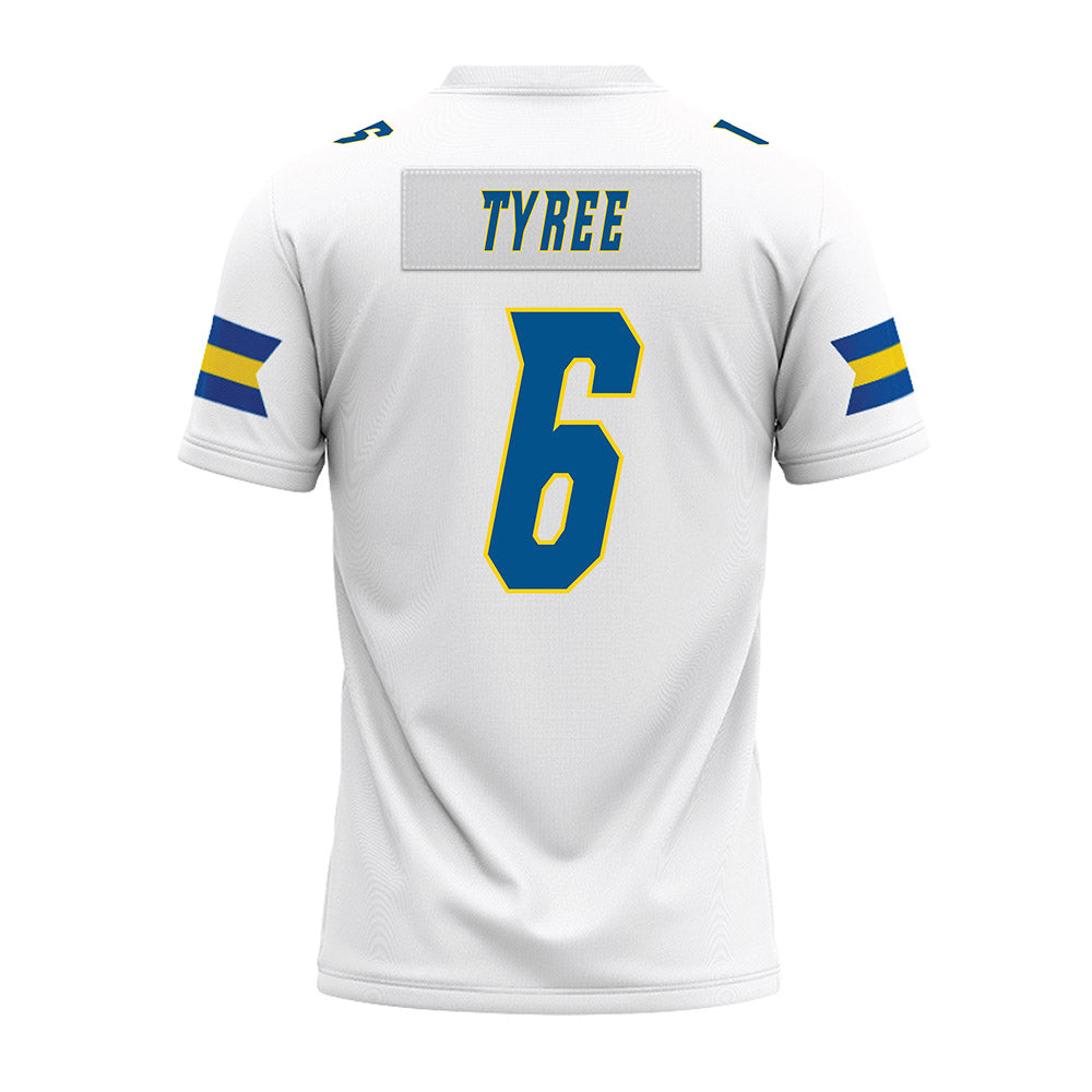 Delaware - NCAA Football : Nick Tyree - White Premium Football Jersey-1