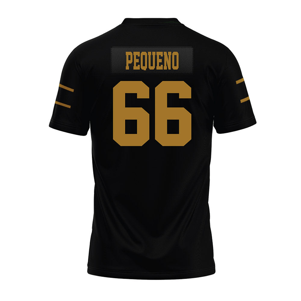 Emporia - NCAA Football : Jacob Pequeno - Black Premium Football Jersey-1