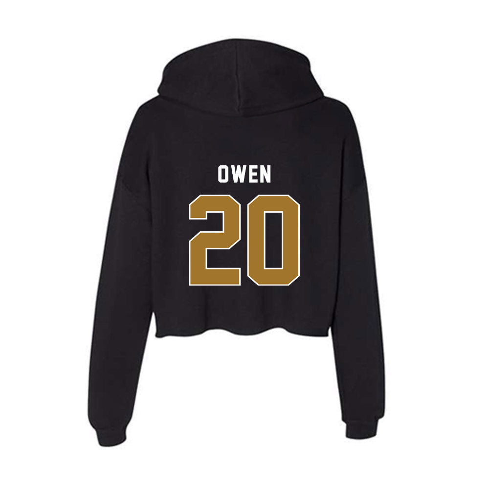 Emporia - NCAA Football : Devon Owen - Classic Shersey Women's Crop Fleece Hoodie-1