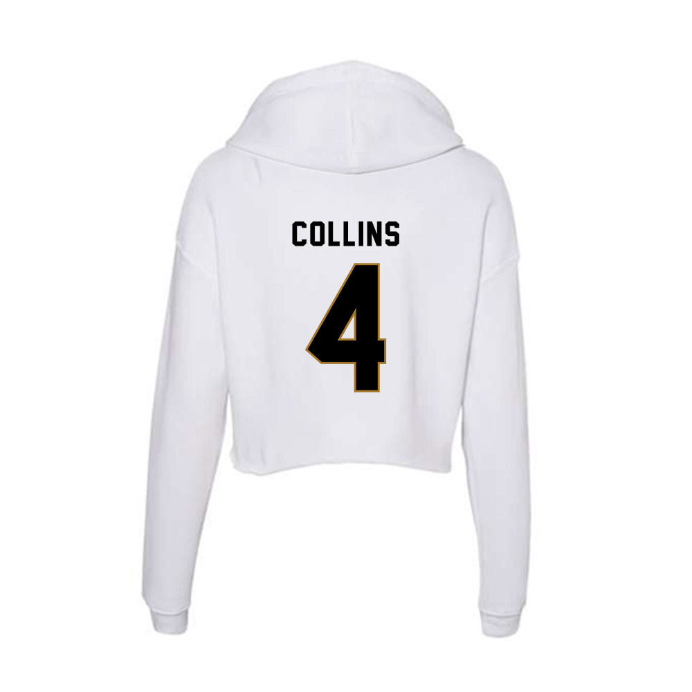 Emporia - NCAA Football : Trenden Collins - Classic Shersey Women's Crop Fleece Hooded Sweatshirt-1