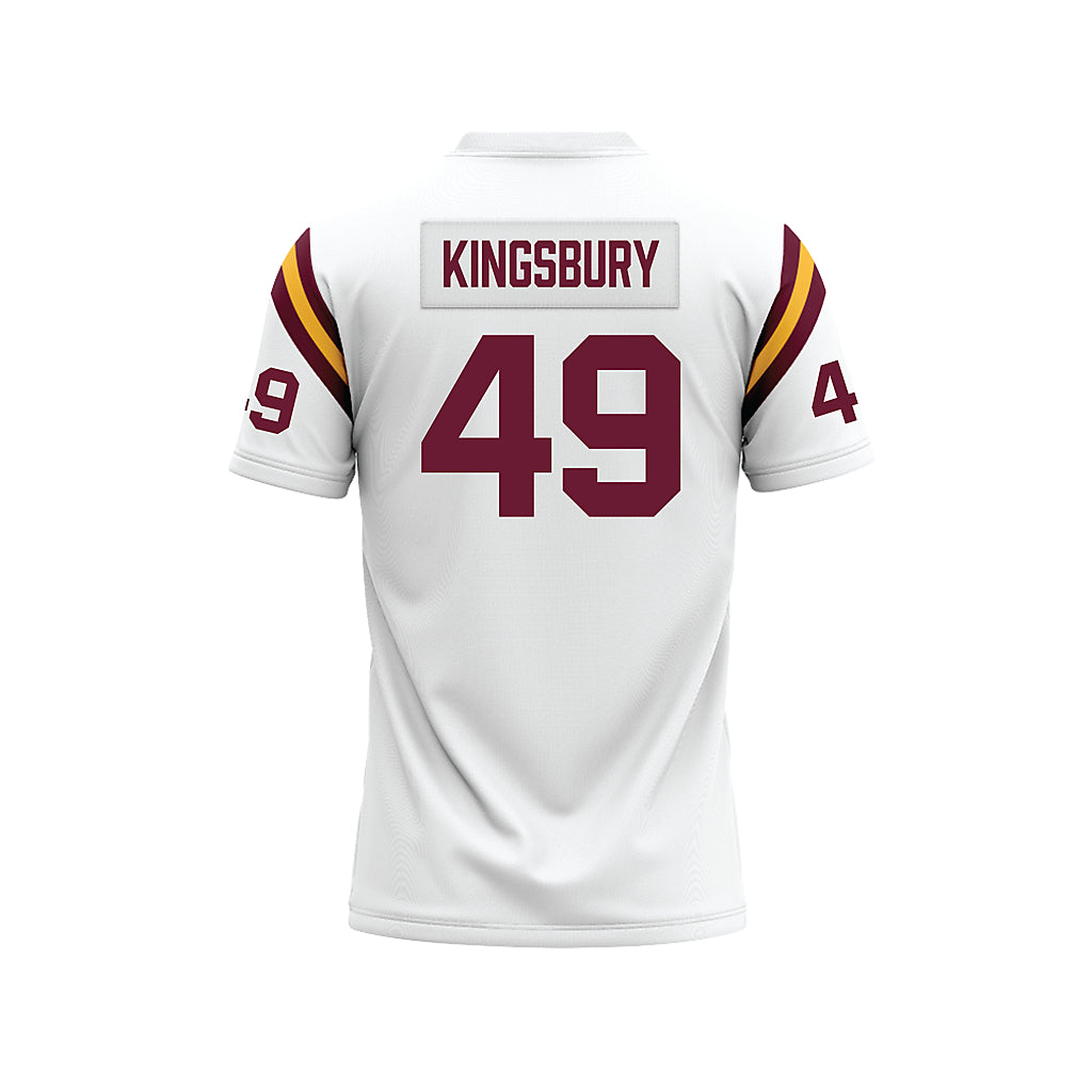 Minnesota - NCAA Football : Matt Kingsbury - 1960 White Premium Football Jersey-1