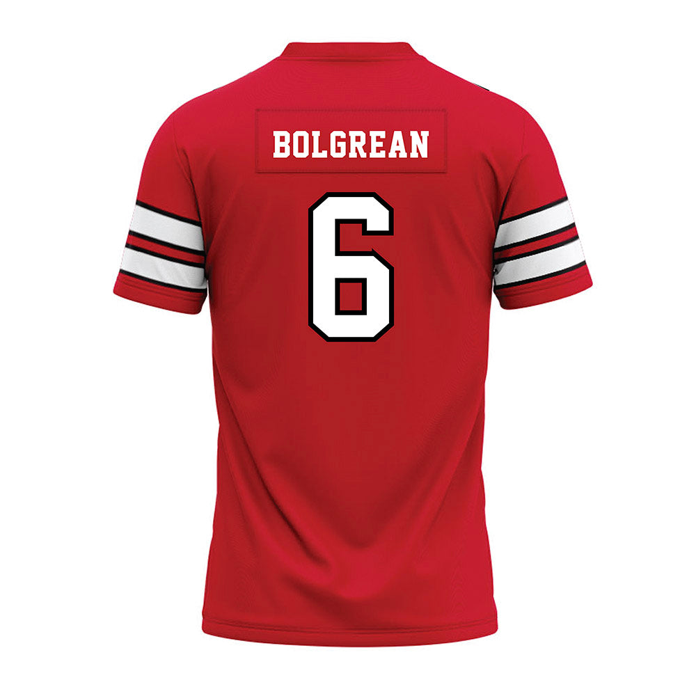 MSUM - NCAA Football : Gannon Bolgrean - Red Premium Football Jersey-1