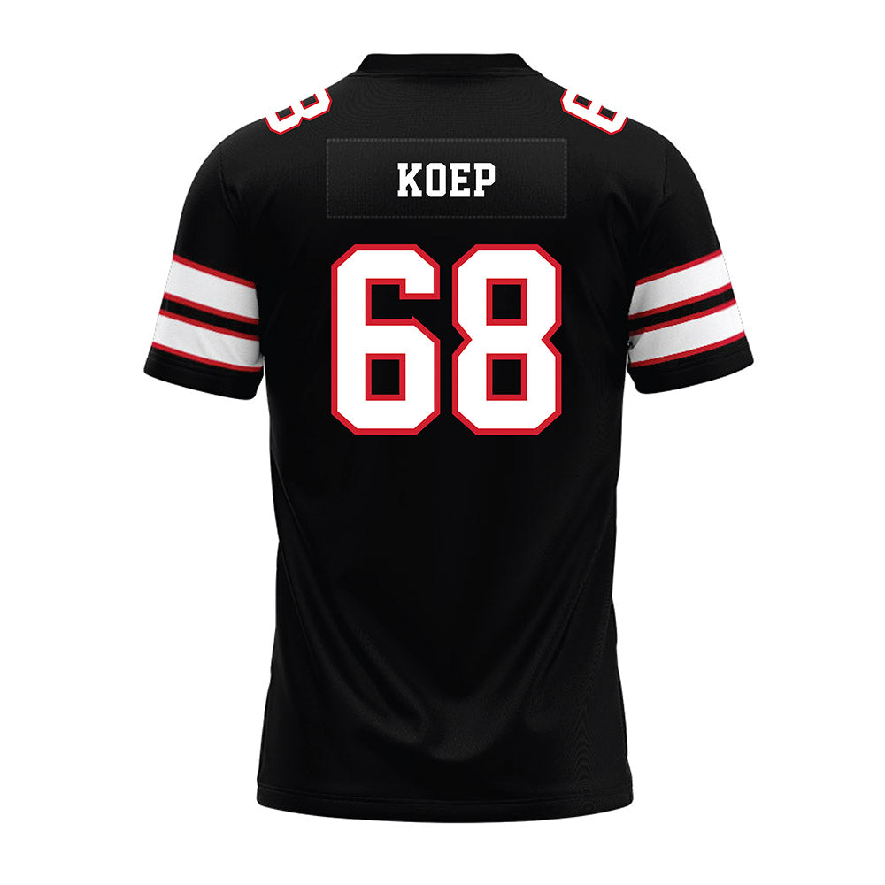 MSUM - NCAA Football : Zakary Koep - Black Premium Football Jersey-1