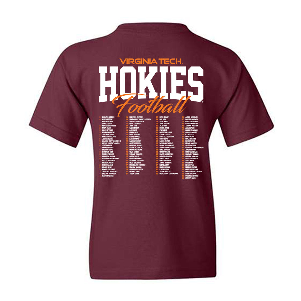 Virginia Tech - NCAA Football : Roster Shirt Youth T-Shirt-1