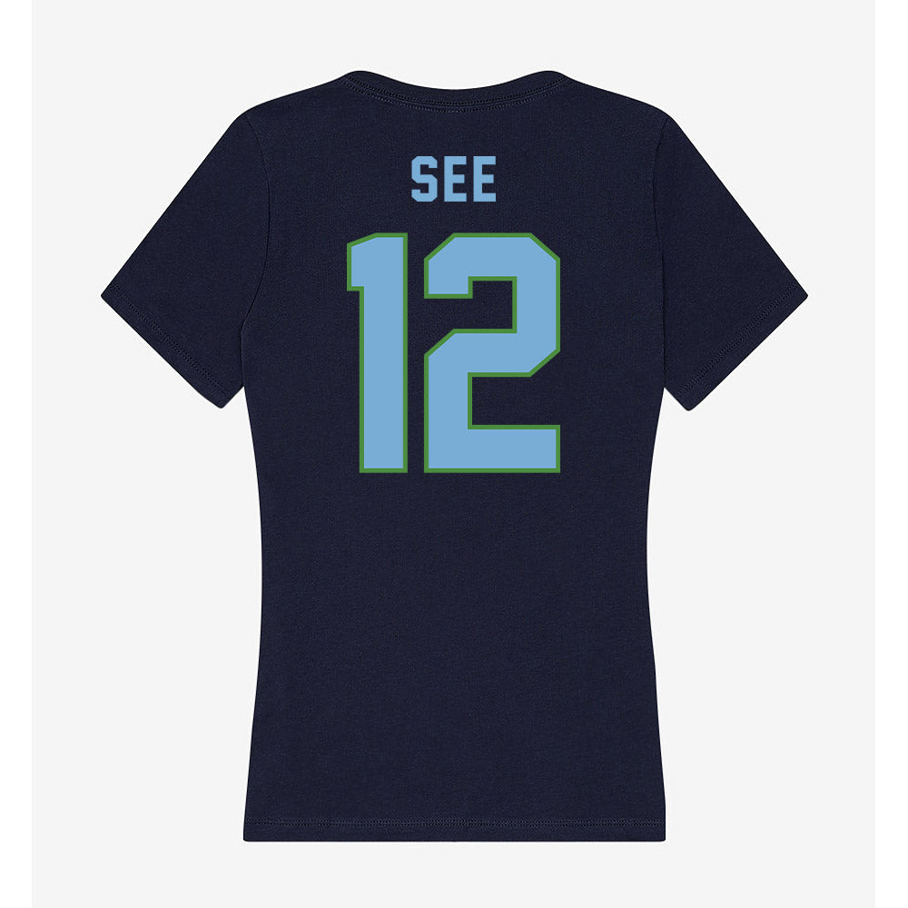 CSU Monterey Bay - NCAA Women's Soccer : Leah See - Classic Shersey Women's V-Neck T-Shirt-1