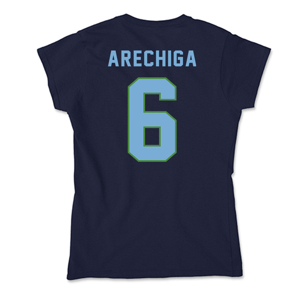 CSU Monterey Bay - NCAA Men's Soccer : Omar Arechiga - Classic Shersey Soft Style Women’s T-Shirt-1