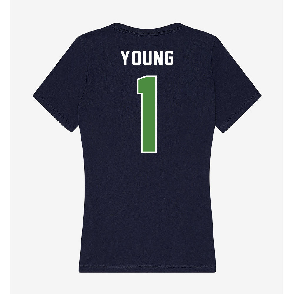 CSU Monterey Bay - NCAA Women's Basketball : Aliyah Young - Classic Shersey Women's V-Neck T-Shirt-1