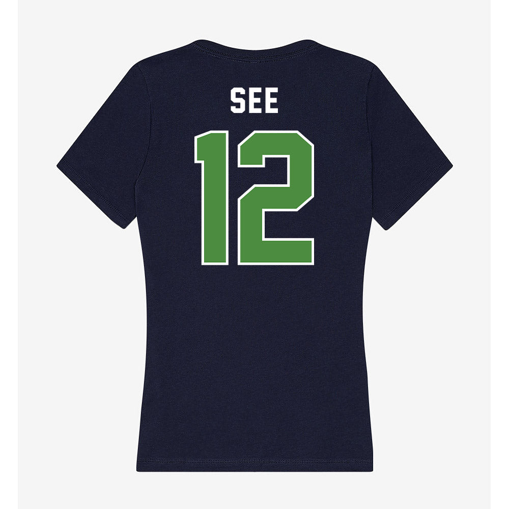 CSU Monterey Bay - NCAA Women's Soccer : Leah See - Classic Shersey Women's V-Neck T-Shirt-1
