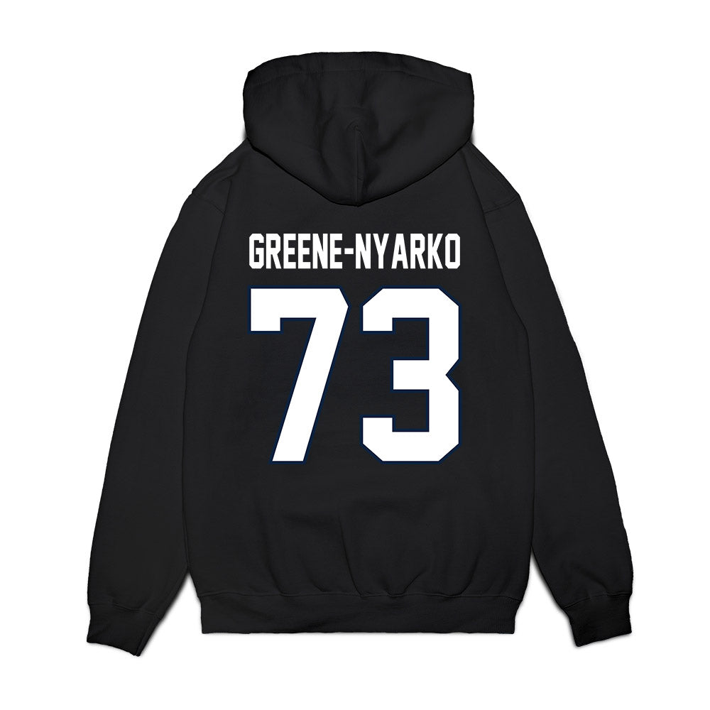 UConn - NCAA Football : Raphael Greene-Nyarko - Vintage Helmet Premium Hooded Sweatshirt-1