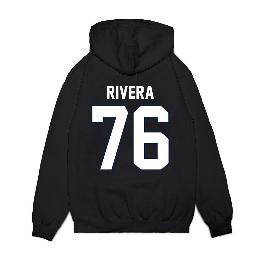 UConn - NCAA Football : Dominic Rivera - Vintage Helmet Premium Hooded Sweatshirt-1