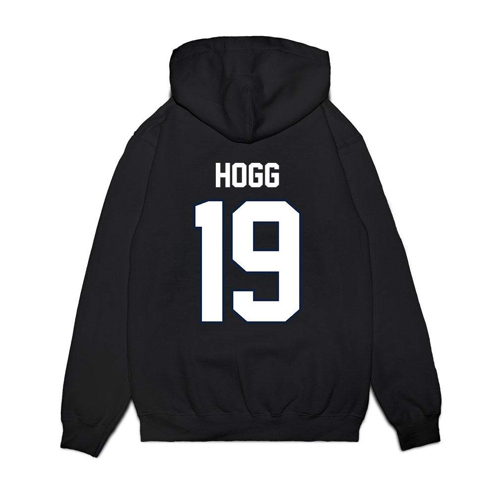 UConn - NCAA Football : Ethan Hogg - Vintage Helmet Premium Hooded Sweatshirt-1
