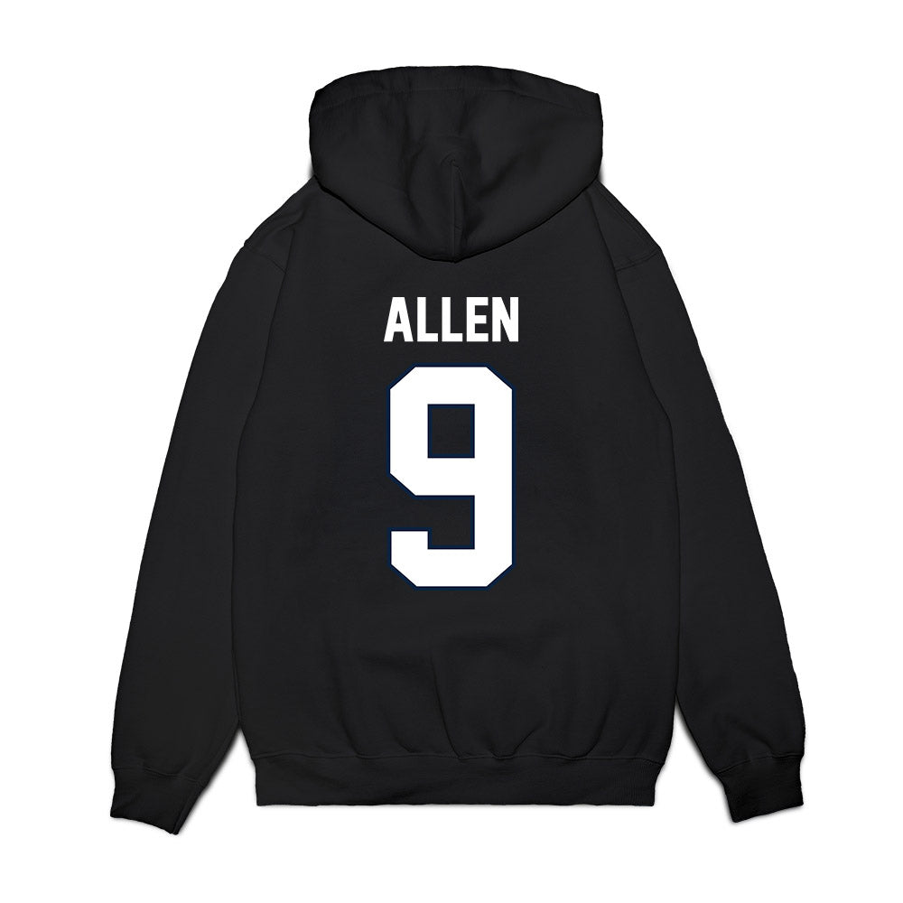 UConn - NCAA Football : Julian Allen - Vintage Helmet Premium Hooded Sweatshirt-1