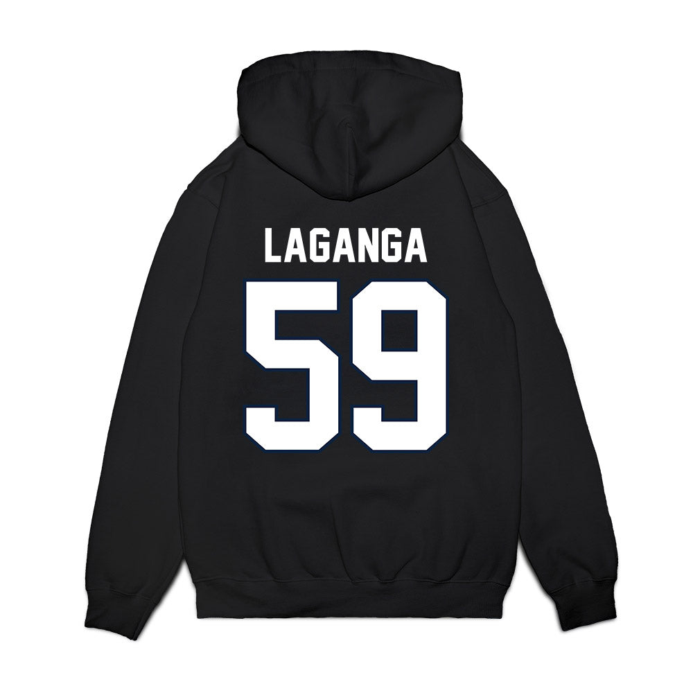 UConn - NCAA Football : David LaGanga - Vintage Helmet Premium Hooded Sweatshirt-1