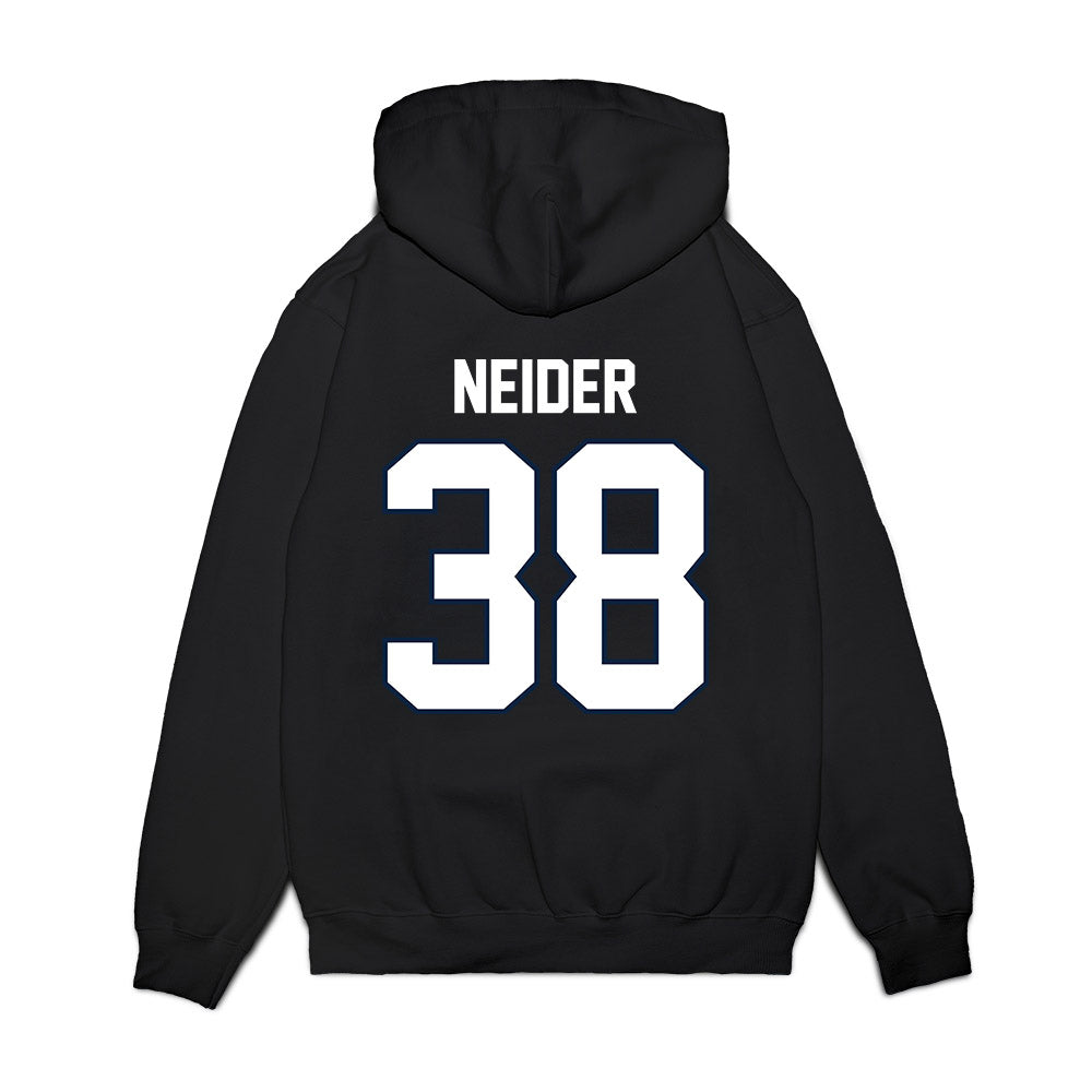 UConn - NCAA Football : John Neider - Vintage Helmet Premium Hooded Sweatshirt-1