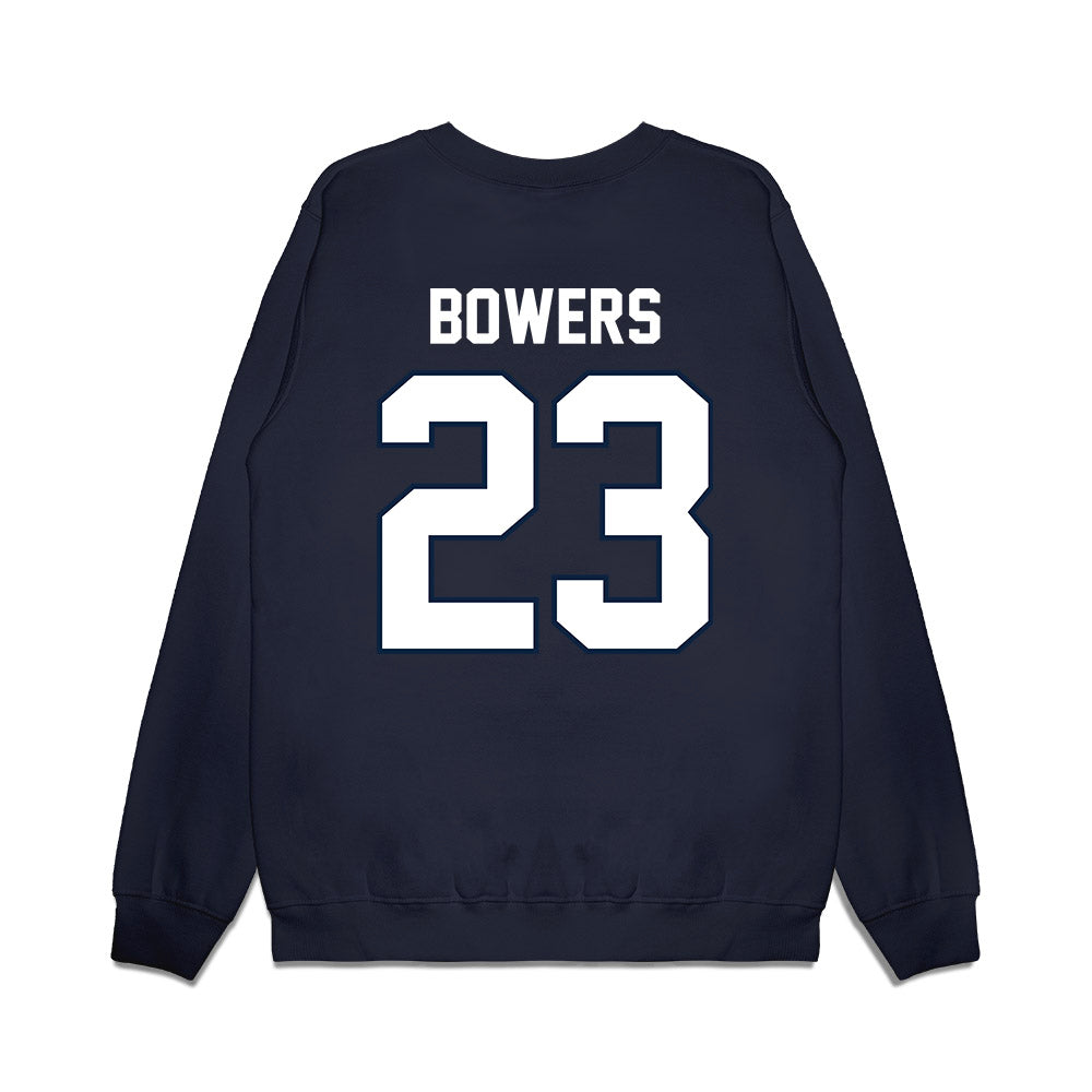 UConn - NCAA Football : Cyncir Bowers - Vintage Helmet Premium Crewneck Sweatshirt-1
