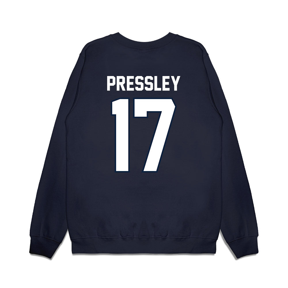UConn - NCAA Football : Shamar Pressley - Vintage Helmet Premium Crewneck Sweatshirt-1