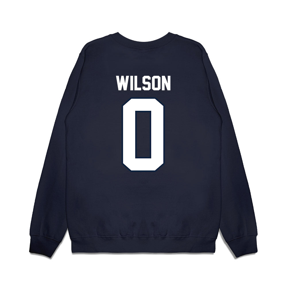 UConn - NCAA Football : Flash Wilson - Vintage Helmet Premium Crewneck Sweatshirt-1