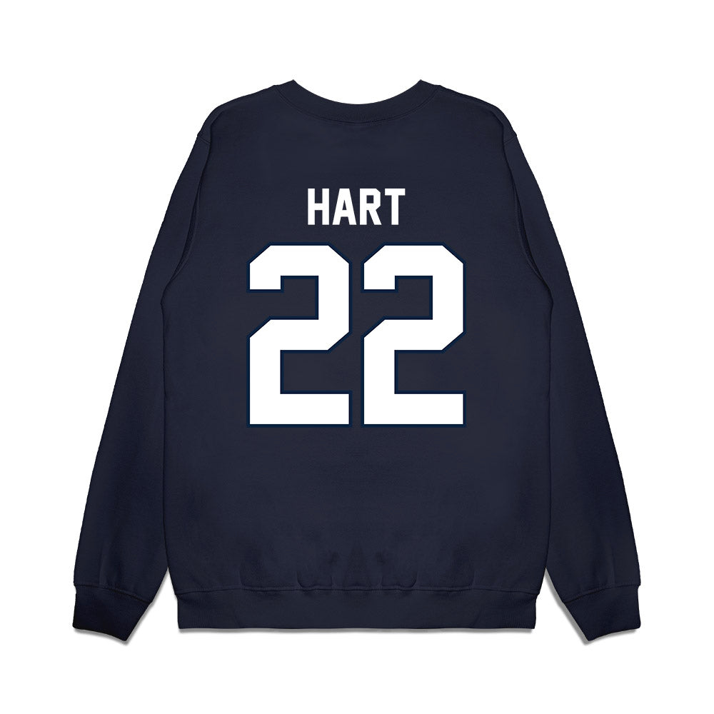 UConn - NCAA Football : Jaden Hart - Vintage Helmet Premium Crewneck Sweatshirt-1
