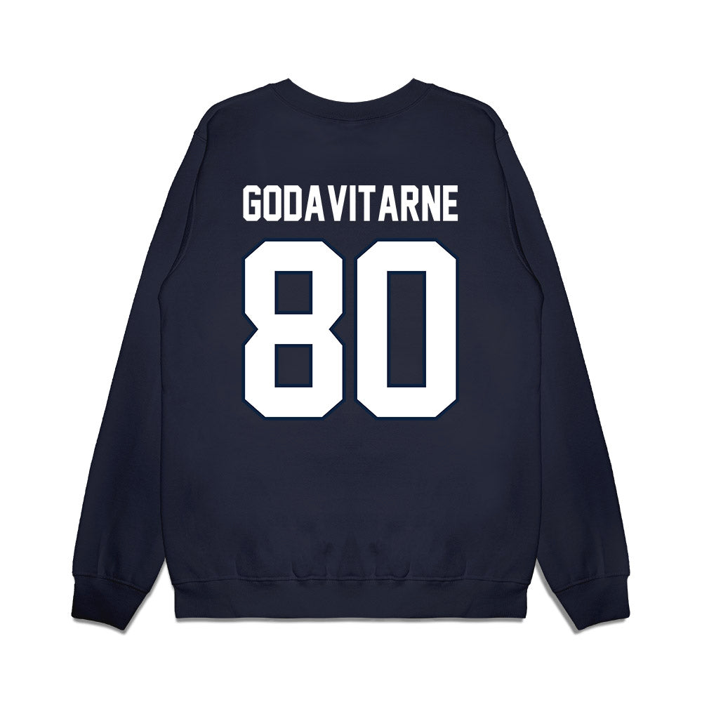 UConn - NCAA Football : Alex Godavitarne - Vintage Helmet Premium Crewneck Sweatshirt-1