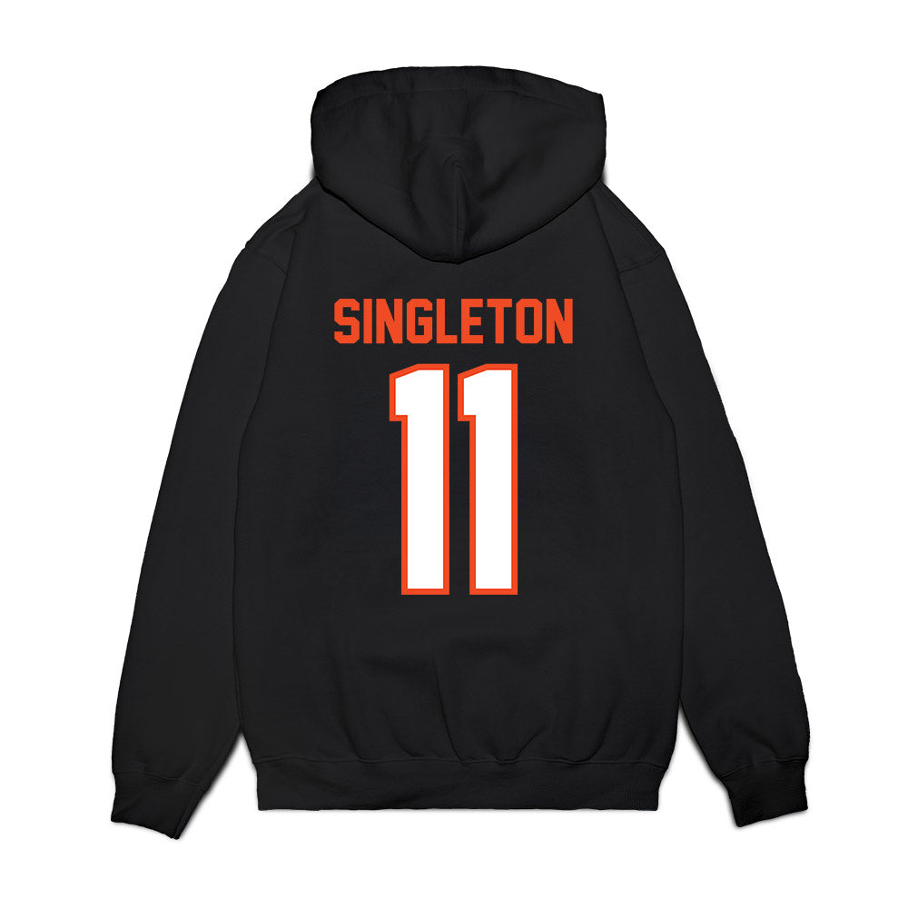 Auburn - NCAA Football : Keshaun Singleton - Vintage Helmet Premium Hooded Sweatshirt-1
