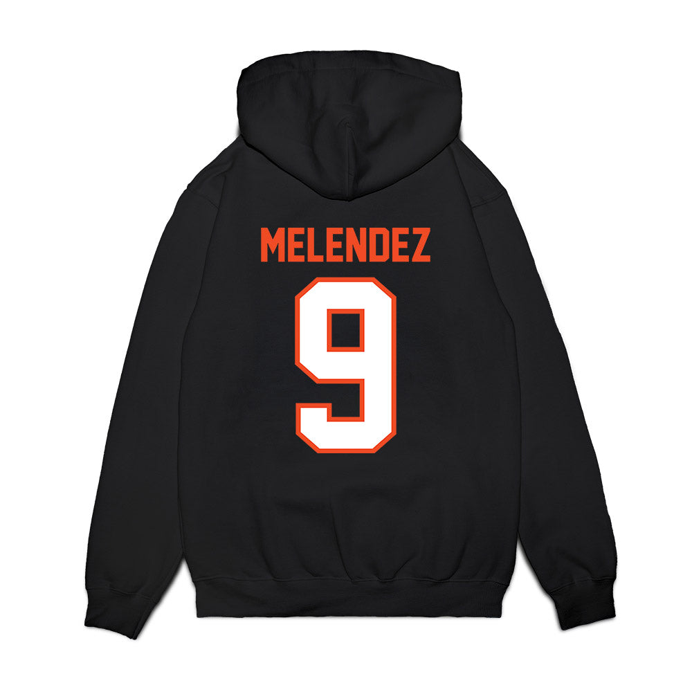 Auburn - NCAA Football : Elijah Melendez - Vintage Helmet Premium Hooded Sweatshirt-1