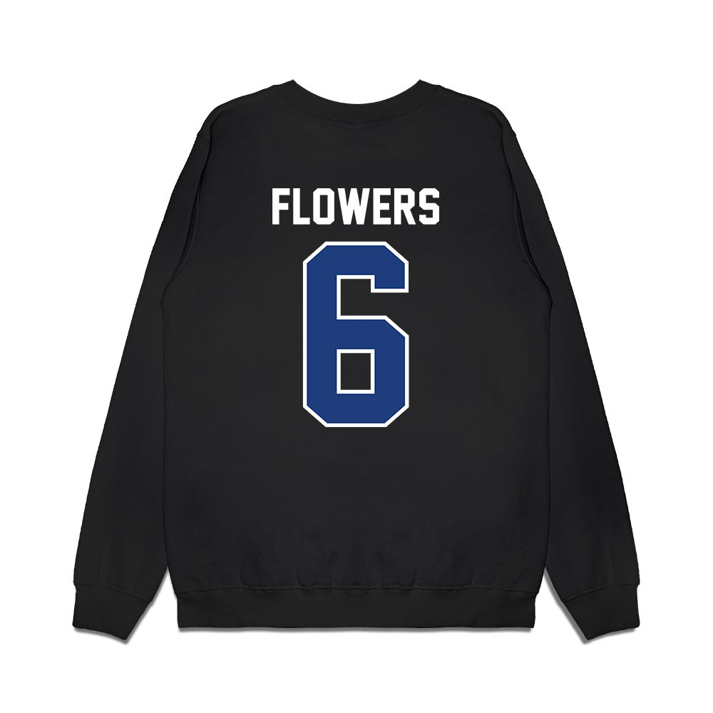 Florida - NCAA Football : Jvari Flowers - Vintage Helmet Premium Crewneck Sweatshirt-1