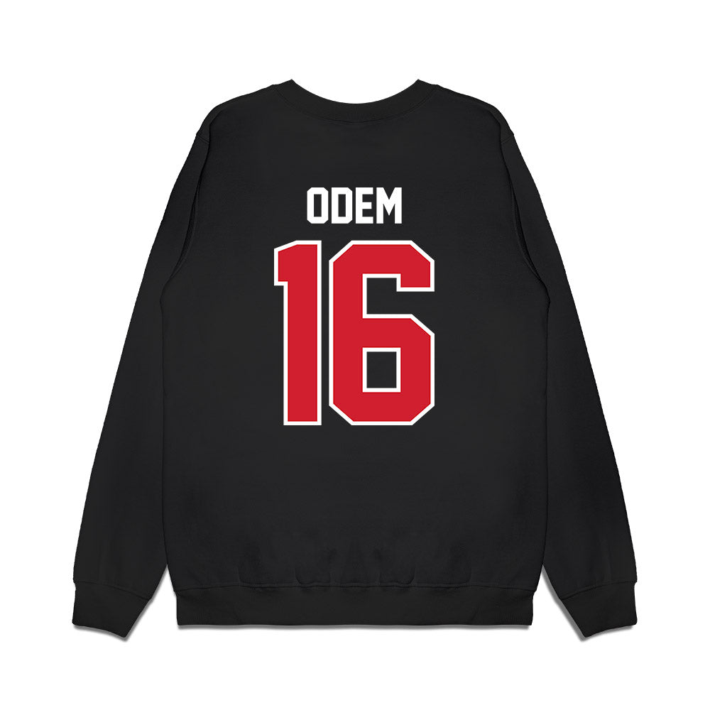 Nebraska - NCAA Football : Danny Odem - Vintage Helmet Premium Crewneck Sweatshirt-1